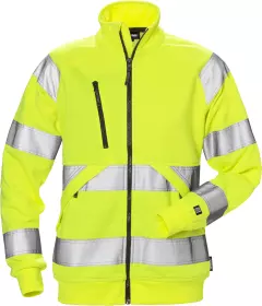 Fristads 126535-130, High Vis Ladies Sweat Jacket Class 3 7427 SHV