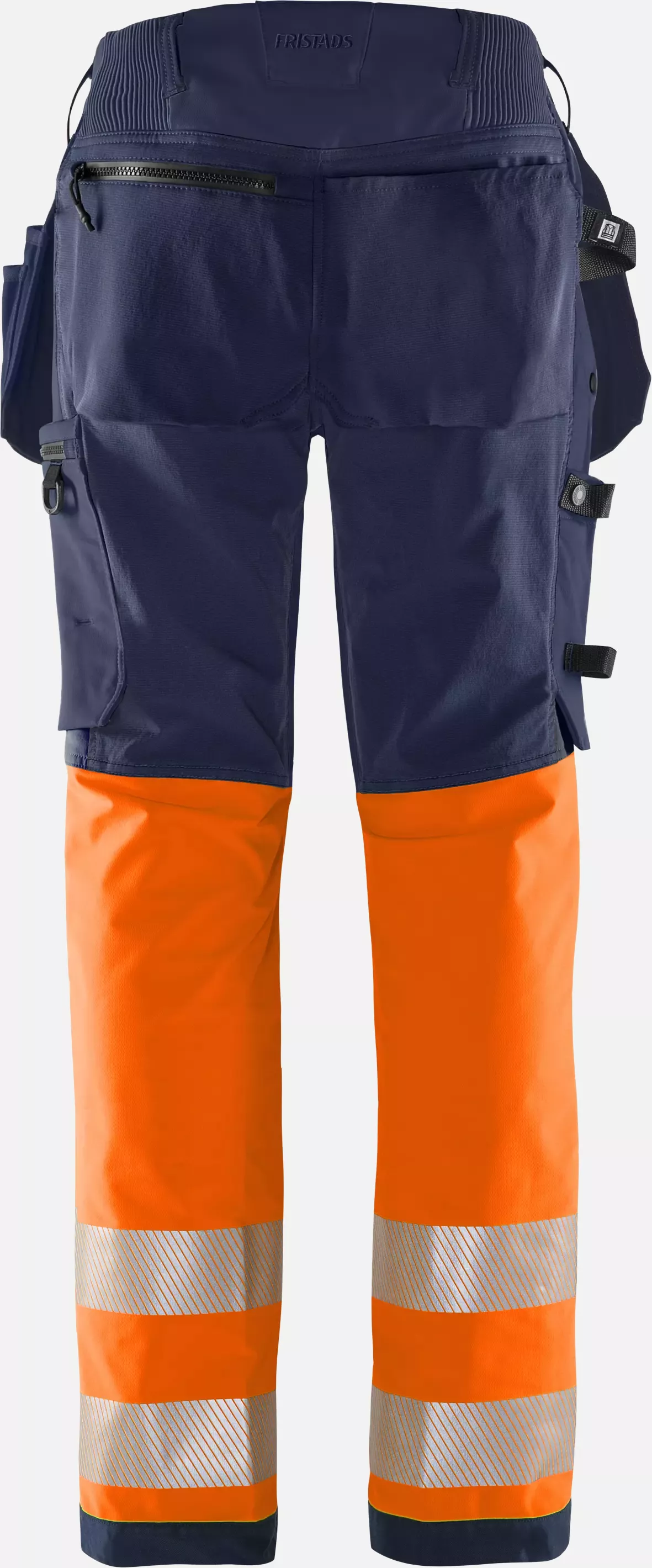 Fristads 134237-271, Green High Vis Craftsman Stretch Trousers Ladies Class 1 2663 GSTP, image 2