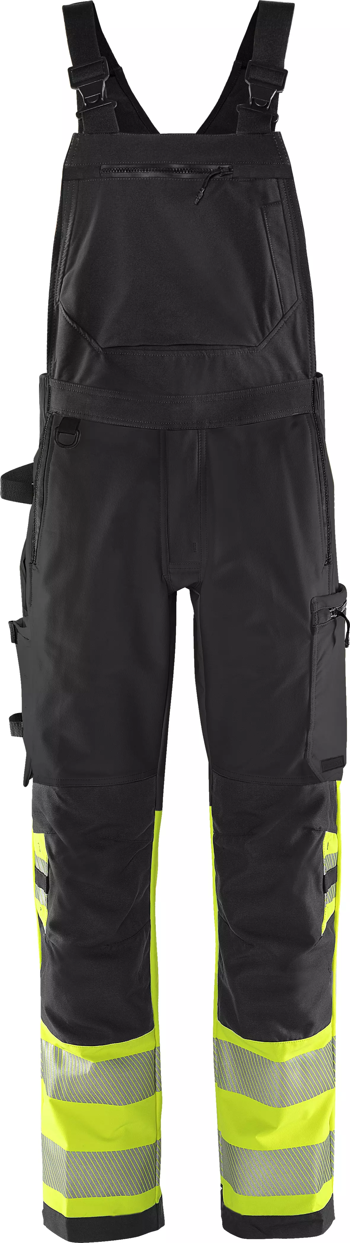 Fristads 134244-196, Green High Vis Stretch Bib Overall Class 1 1032 GSTP, image 1