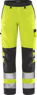 Fristads 131973-196, Green High Vis Ladies Trousers Class 2 2642 GPLU