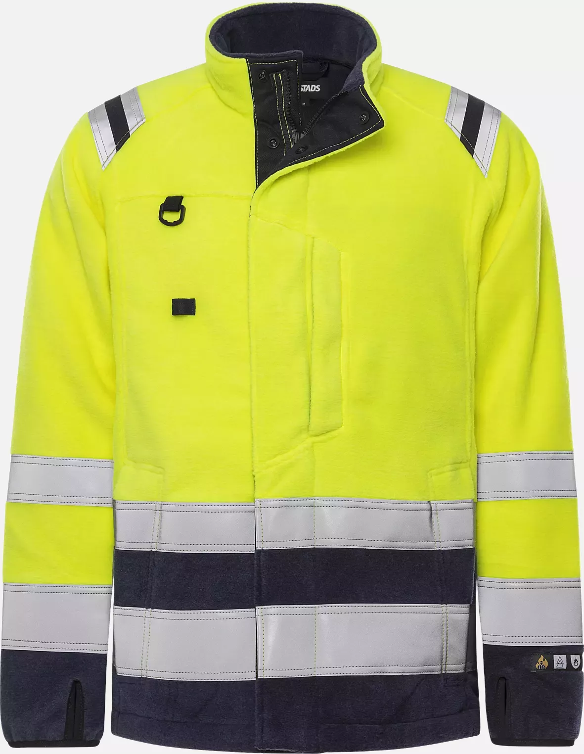 Fristads 122233-171, Flamestat High Vis Fleece Jacket Class 3 4063 ATF, image 1