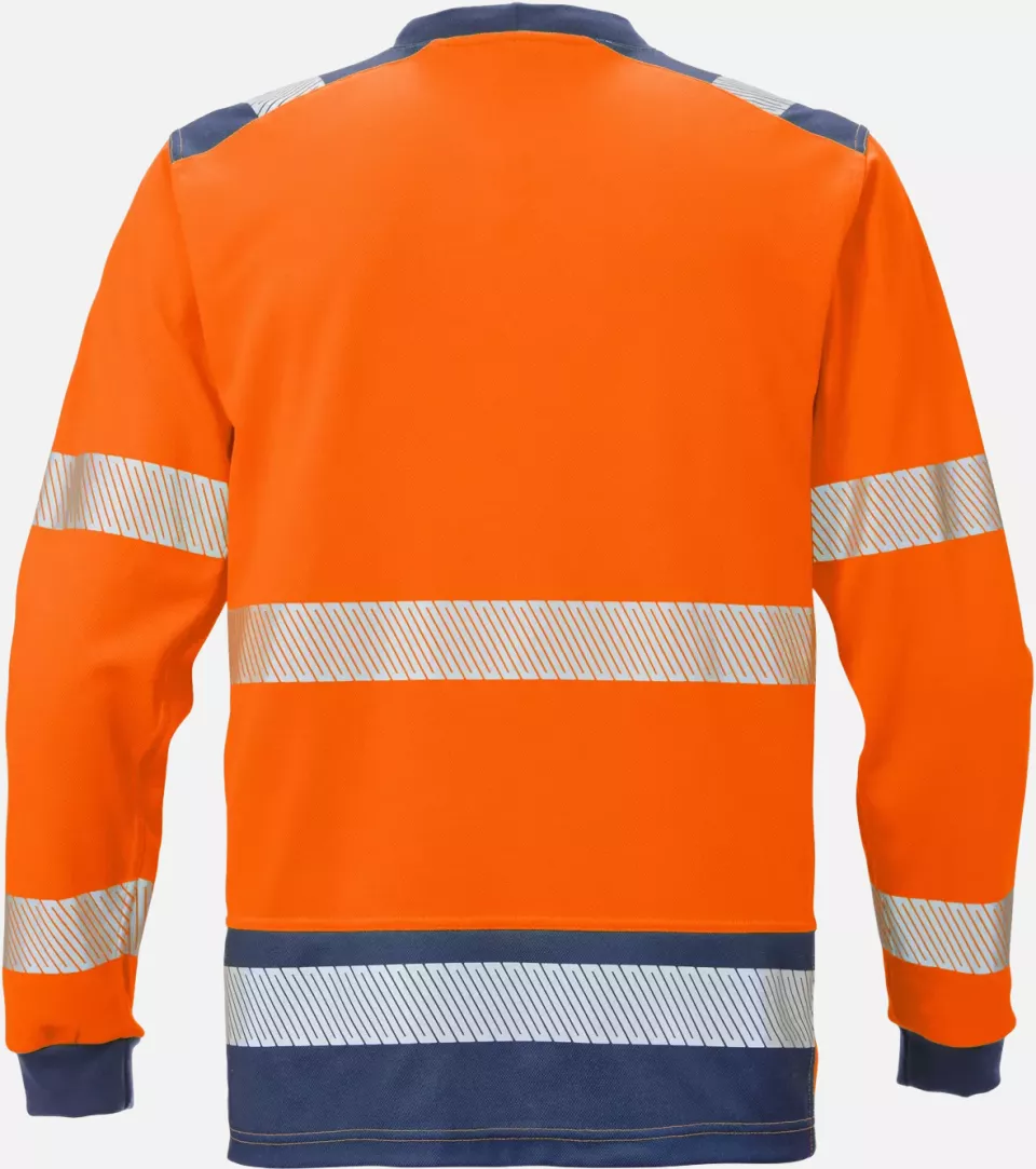 Fristads 114100-271, High Vis Long Sleeve T-Shirt Class 3 7724 THV, image 2, gallery thumbnail