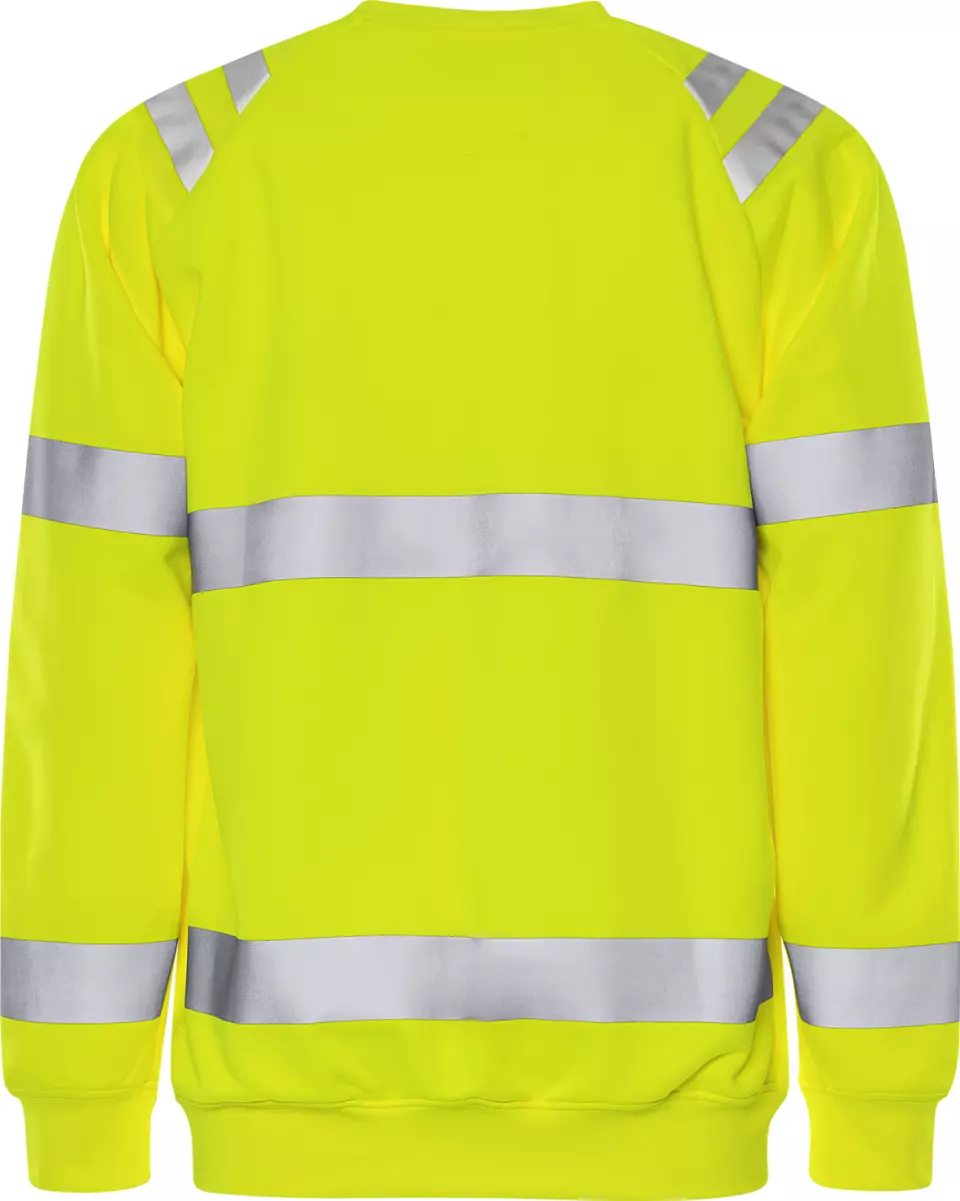 Fristads 301023-130, High Vis Sweatshirt Class 3 7862 GPSW, image 2, gallery thumbnail