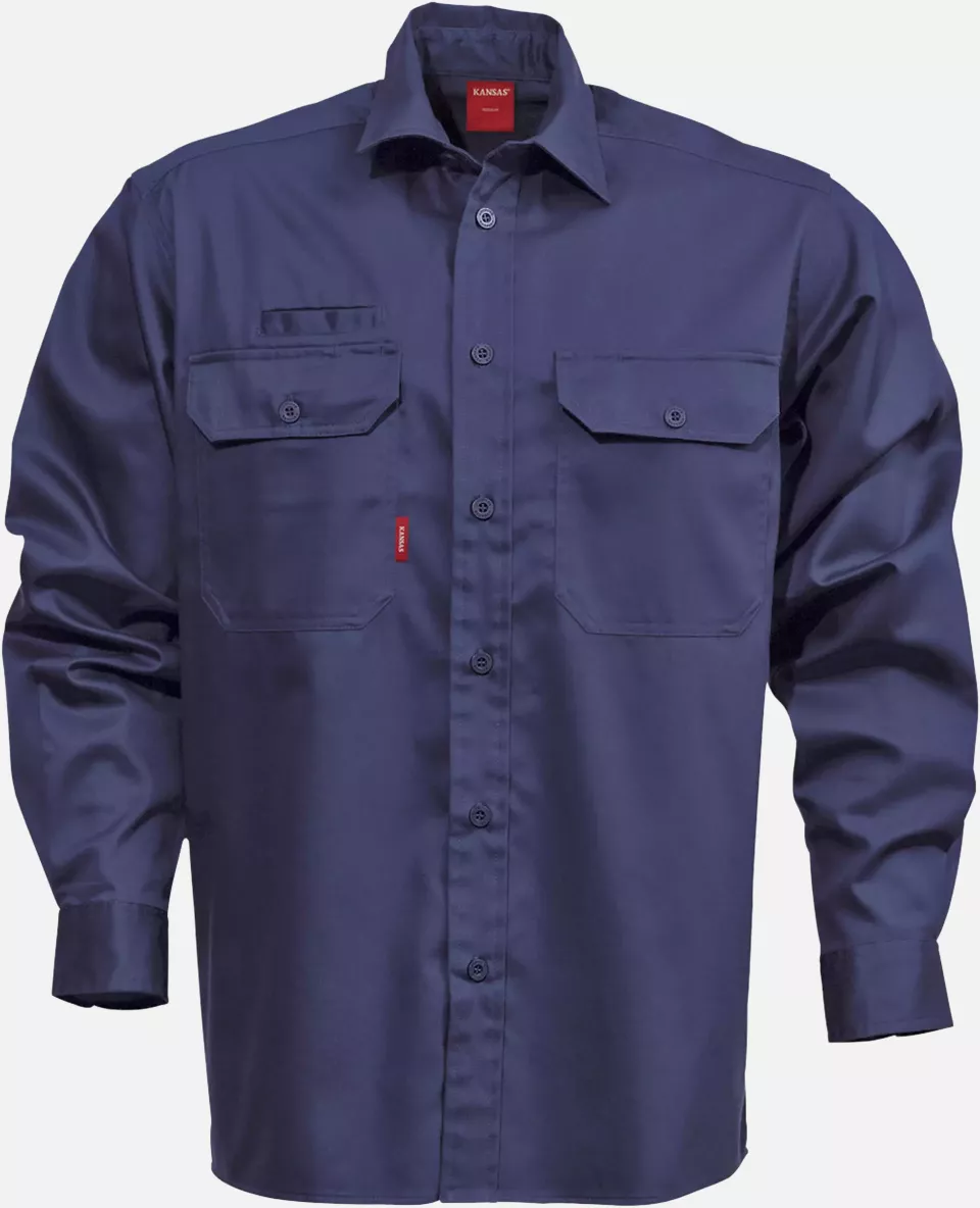 Fristads 100732-540, Long Sleeve Cotton Shirt 7386 BKS, image 1, gallery thumbnail