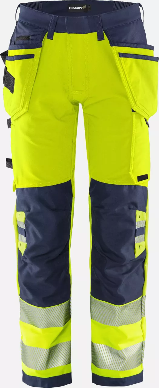 Fristads 134188-171, Green High Vis Handwerker Stretchhose Klasse 2 2644 GSTP, image 1, gallery thumbnail