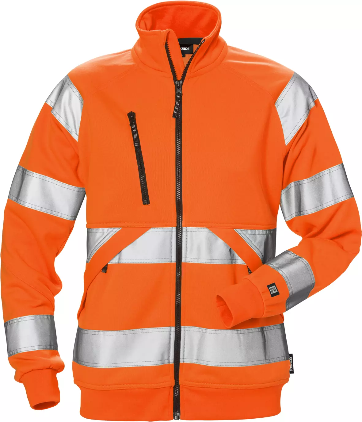 Fristads 126535-230, High Vis Ladies Sweat Jacket Class 3 7427 SHV, image 1