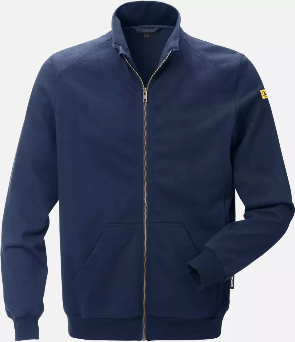 Fristads 121675-540, ESD Sweat Jacket 4080 XSM, image 1, gallery thumbnail