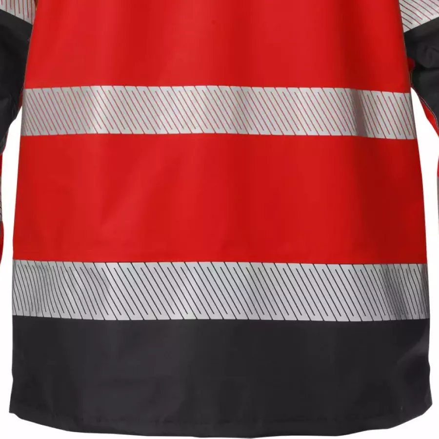 **Verlängerter Rücken** bietet zusätzliche Abdeckung, damit Sie beim Bücken oder Strecken komfortabel und geschützt bleiben.