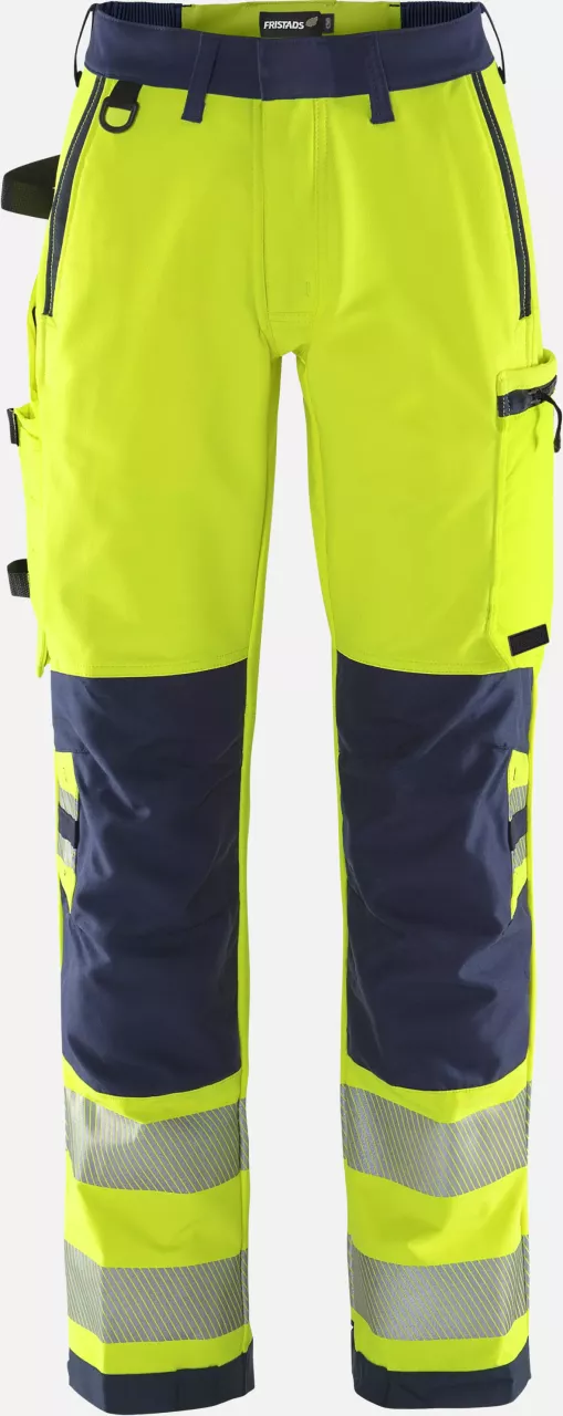 Fristads 134241-171, Green High Vis Stretch Trousers Ladies Class 2 2665 GSTP, image 1, gallery thumbnail
