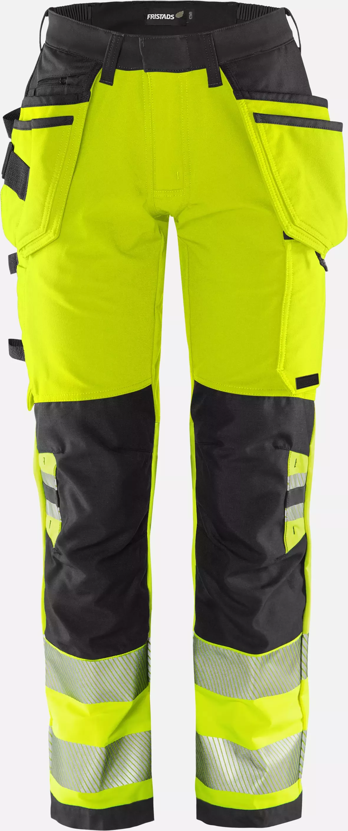 Fristads 134239-196, Green High Vis Craftsman Stretch Trousers Woman Class 2 2664 GSTP, image 1