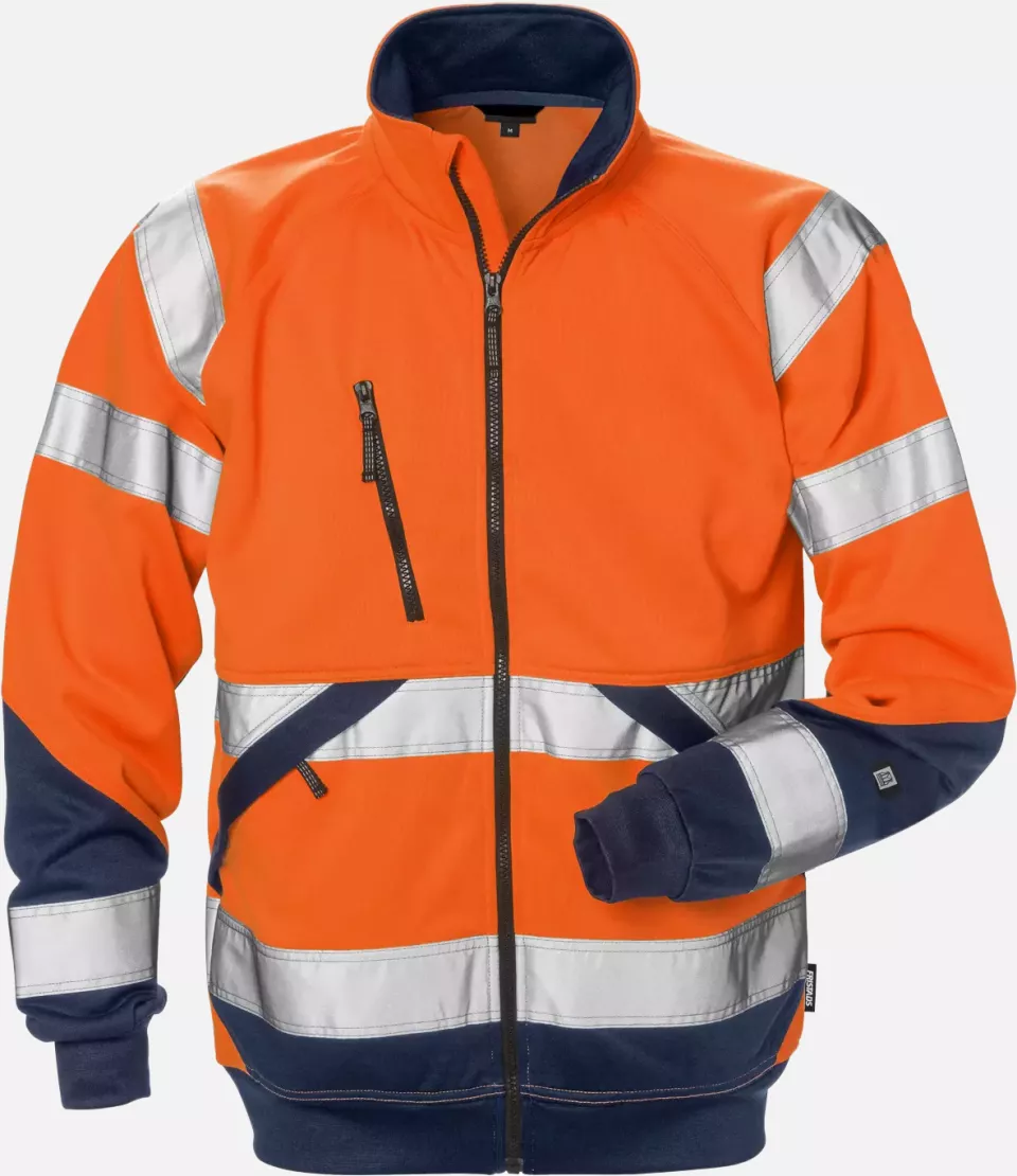 Fristads 126534-271, High Vis Sweat Jacket Class 3 7426 SHV, image 1, gallery thumbnail