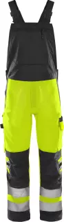 Fristads 131985-196, Green High Vis Latzhose Klasse 2 1030 GPLU