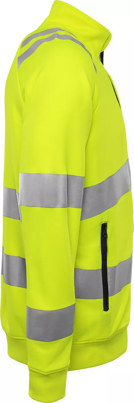 Fristads 301024-130, High Vis Sweatjacket Class 3 7863 GPSW, image 4, gallery thumbnail