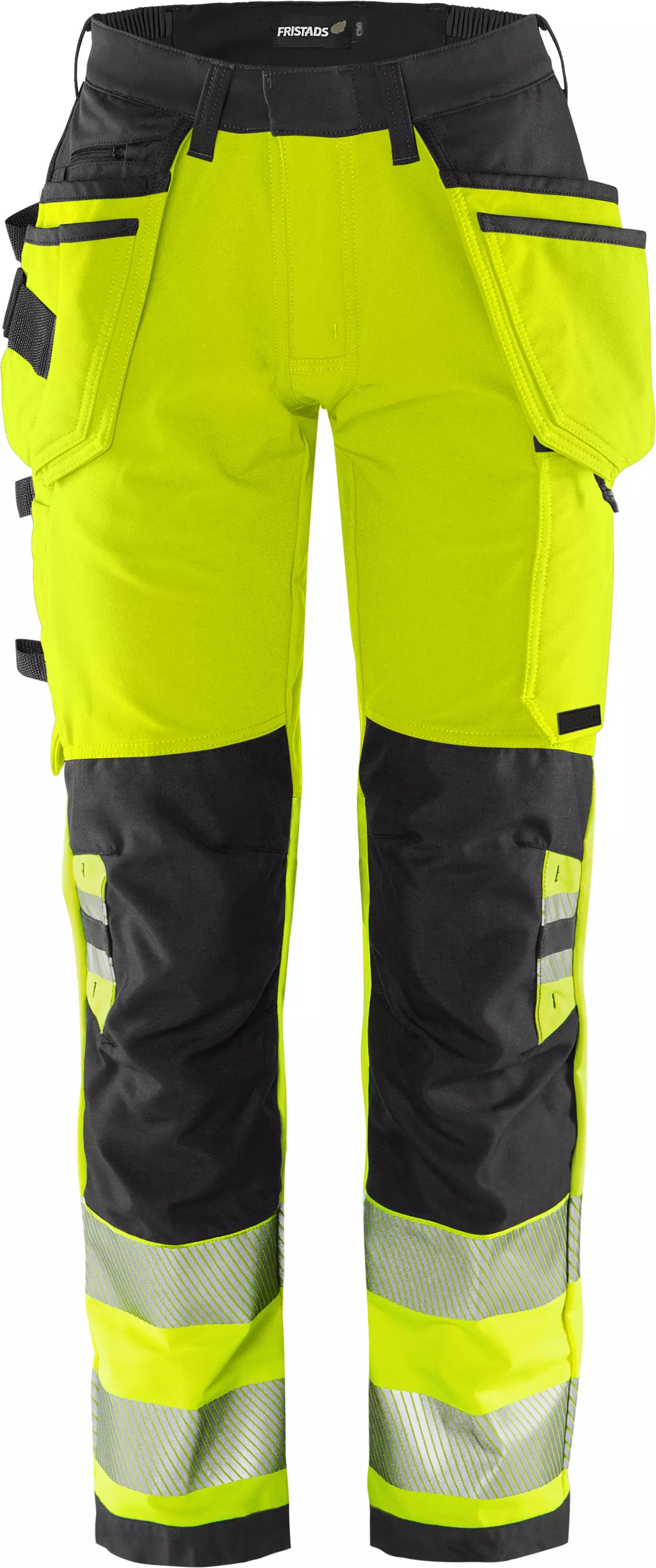 Fristads 134239-196, Green High Vis Craftsman Stretch Trousers Woman Class 2 2664 GSTP