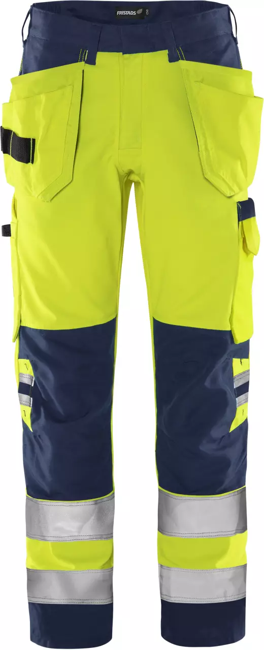 Fristads 131981-171, Green High Vis Craftsman Trousers Class 2 2641 GPLU