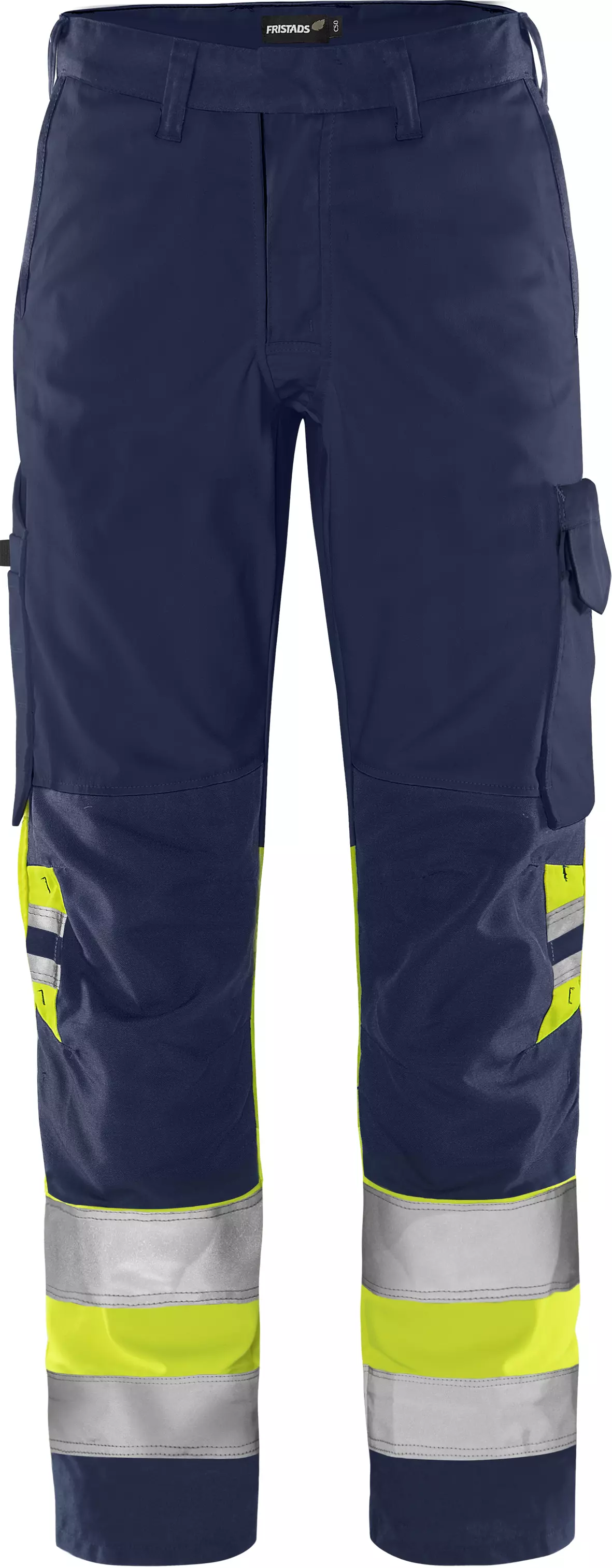 Fristads 134238-171, Green High Vis Trousers Class 1 2649 GPLU, image 1