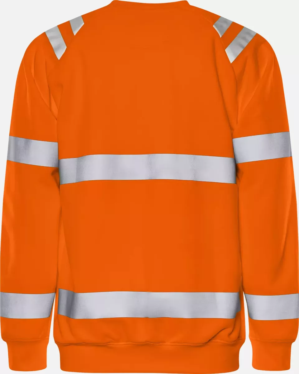 Fristads 301023-230, High Vis Sweatshirt Class 3 7862 GPSW, image 2, gallery thumbnail