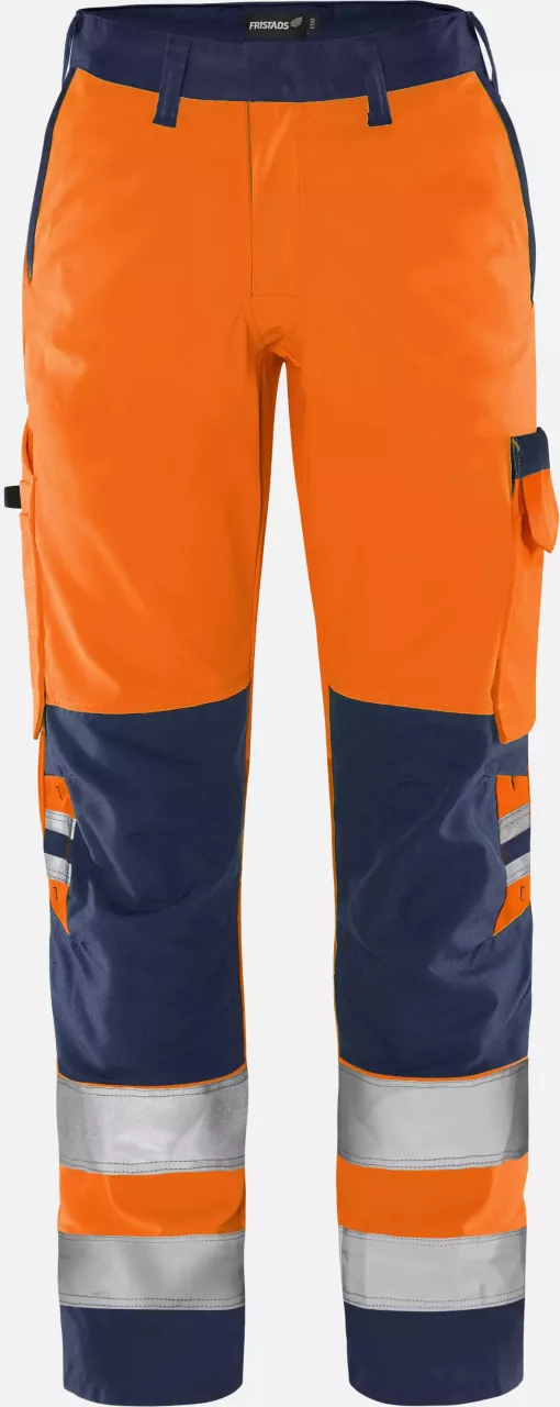 Fristads 131973-271, Green High Vis Ladies Trousers Class 2 2642 GPLU, image 1, gallery thumbnail