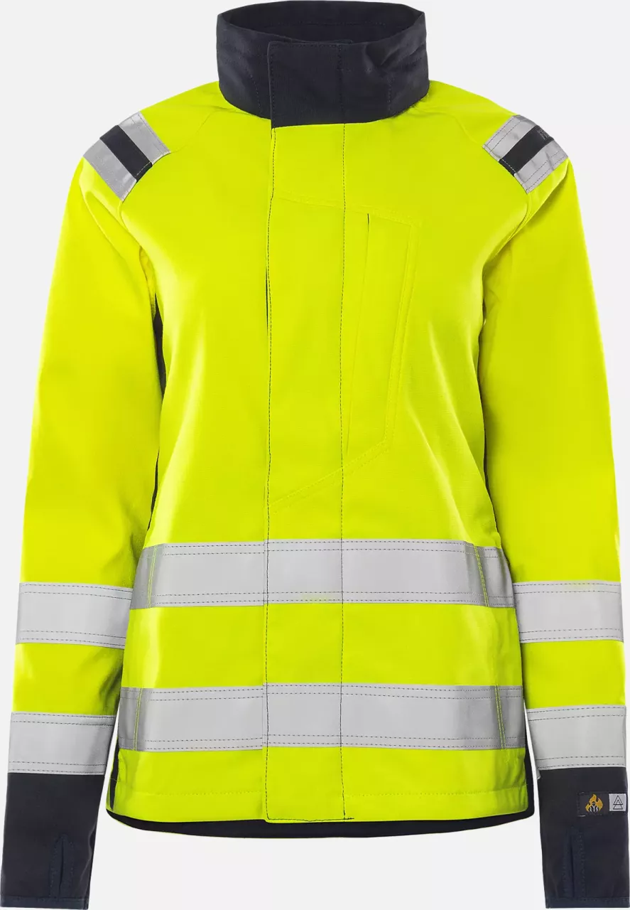 Fristads 130238-171, Flamestat High Vis Women's Softshell Jacket Class 3 4076 FSS, image 1, gallery thumbnail