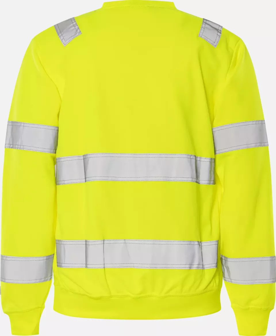 Fristads 110151-130, High Vis Sweatshirt Class 3 7446 SHV, image 2, gallery thumbnail