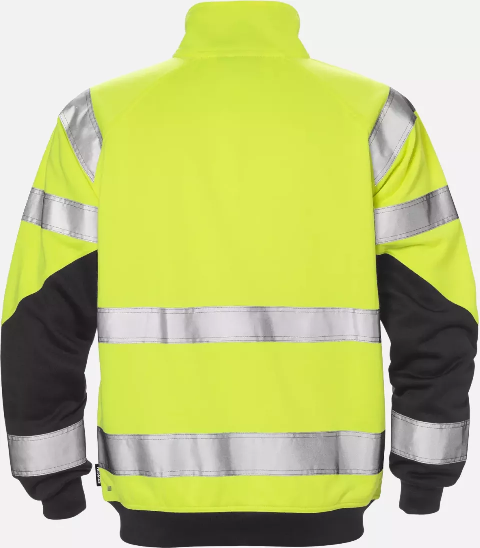 Fristads 126534-196, High Vis Sweat Jacket Class 3 7426 SHV, image 2, gallery thumbnail