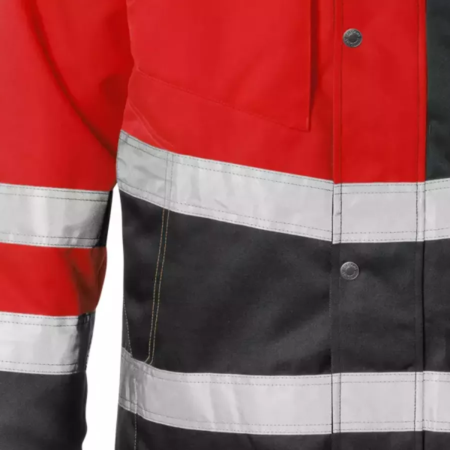 **Reflexstreifen** verbessern die Sichtbarkeit, damit Sie sich bei schlechten Lichtverhältnissen sicher fühlen und gesehen werden.