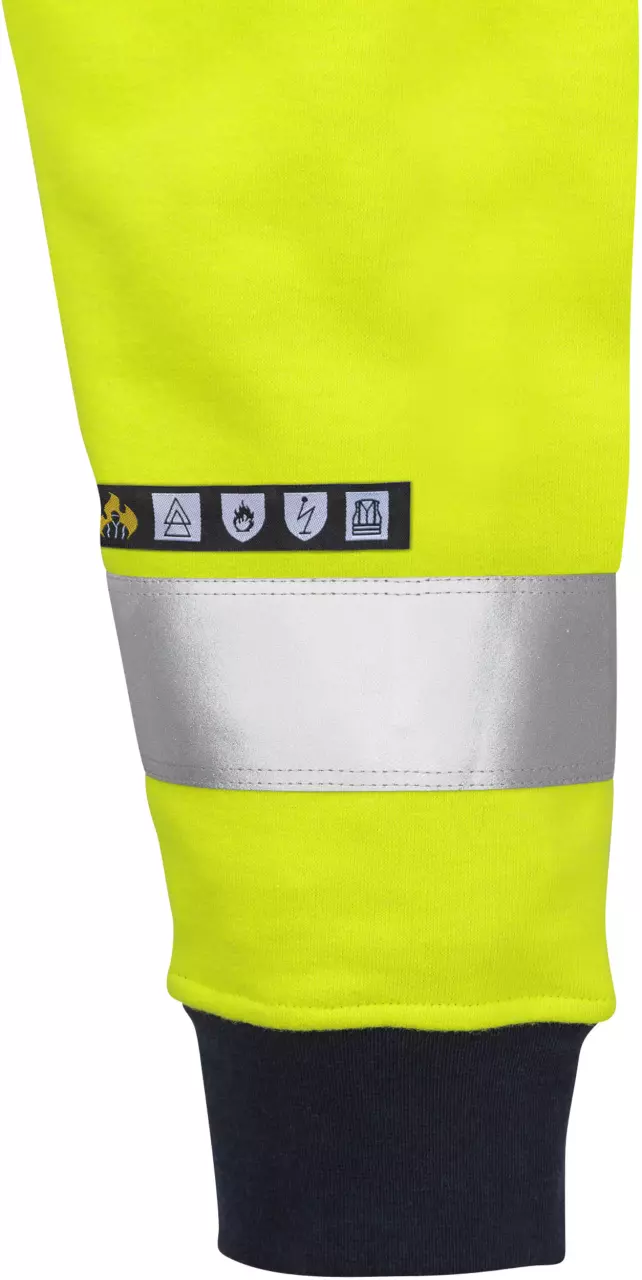 Fristads 109428-171, Flamestat High Vis Sweatshirt Klasse 3 7076 SFLH, image 4, gallery thumbnail