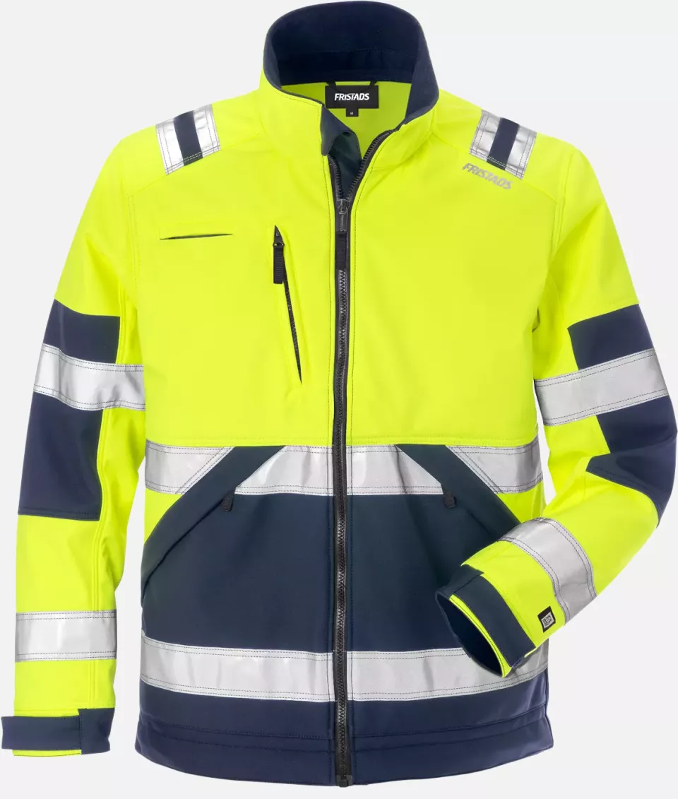 Fristads 125024-171, High Vis Softshell Jacket Class 2 4083 WYH, image 1, gallery thumbnail