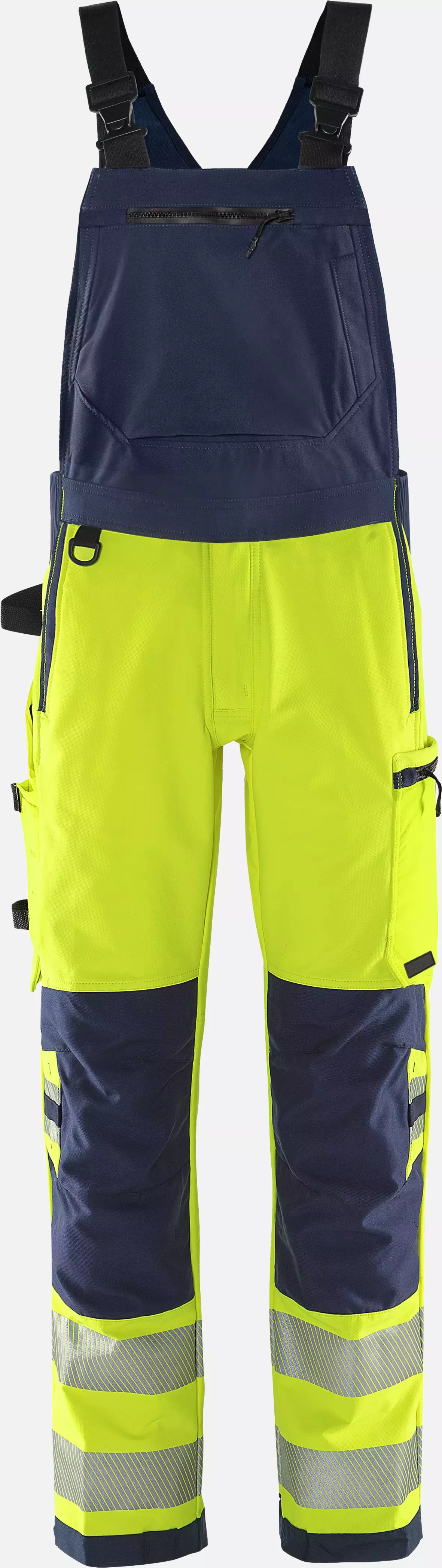 Fristads 134190-171, Green High Vis Stretch Bib and Brace Class 2 1031 GSTP, image 1