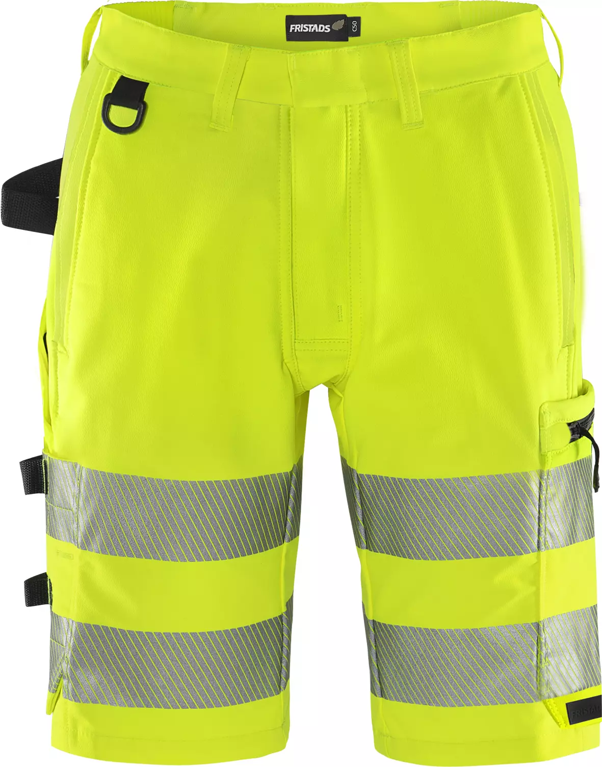 Fristads 134245-130, Green High Vis Stretch Shorts Class 2 2648 GSTP, image 1