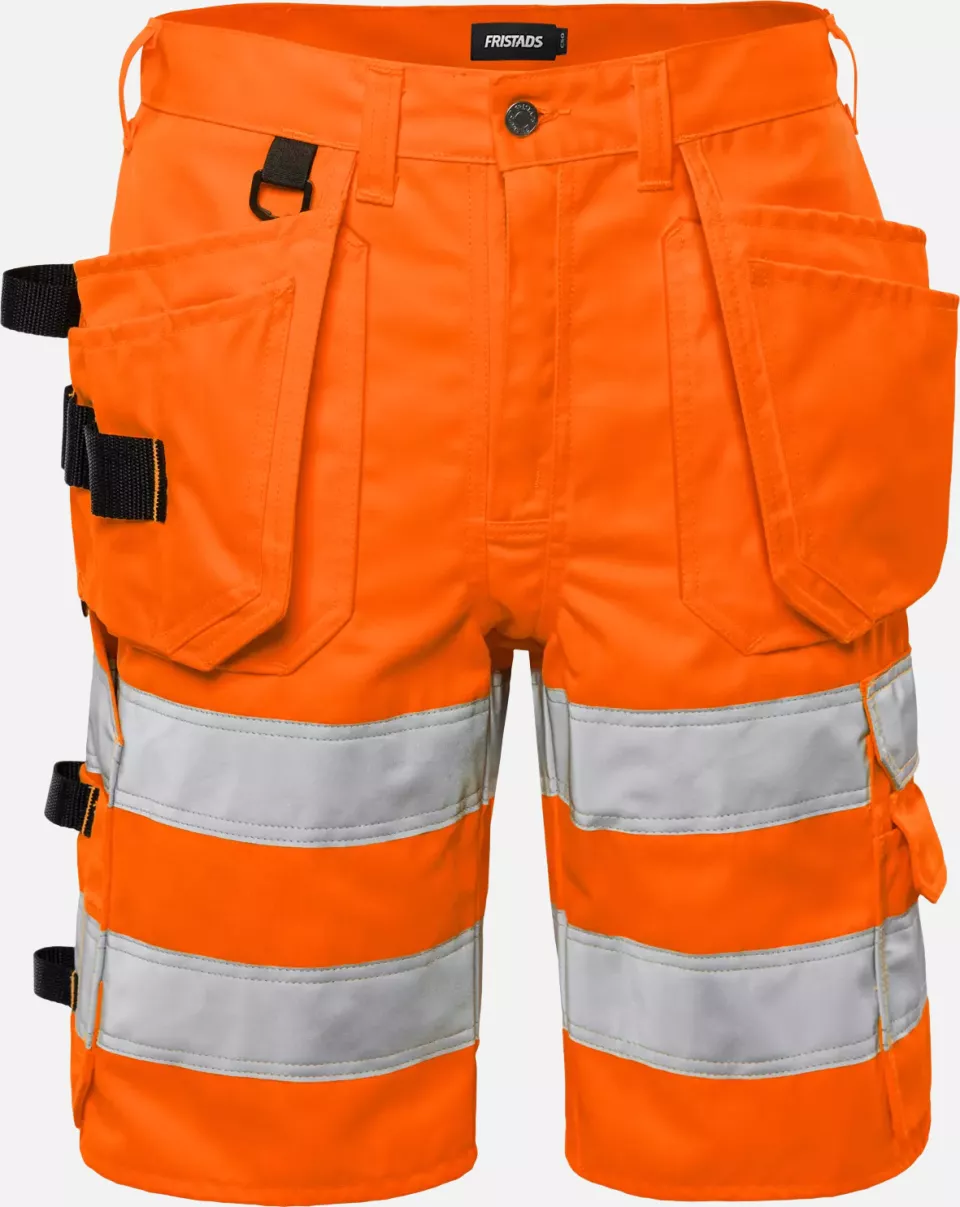 Fristads 100977-230, High Vis Craftsman Shorts Class 2 2028 PLU, image 1, gallery thumbnail