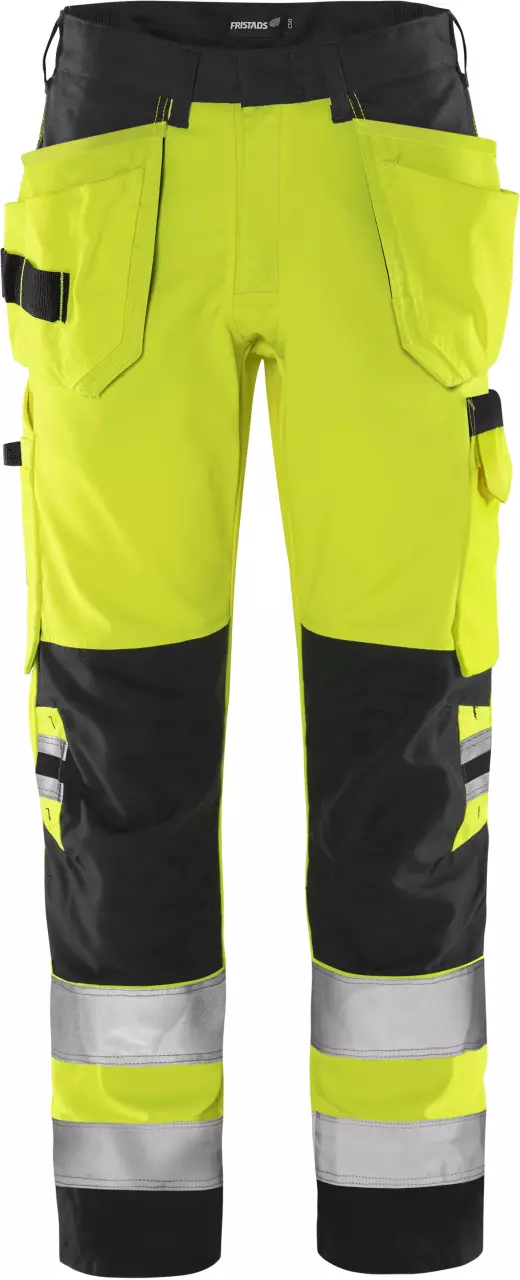 Fristads 131981-196, Green High Vis Craftsman Trousers Class 2 2641 GPLU