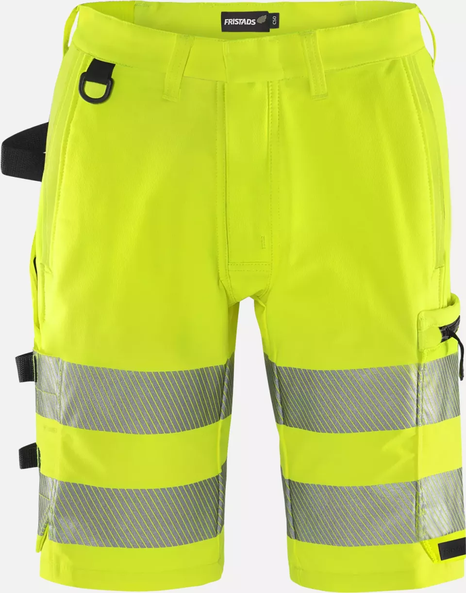 Fristads 134245-130, Green High Vis Stretch Shorts Class 2 2648 GSTP, image 1, gallery thumbnail
