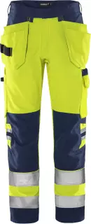 Fristads 131981-171, Green High Vis Craftsman Trousers Class 2 2641 GPLU