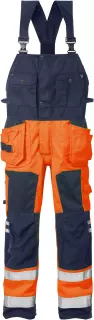Fristads 101018-271, High Vis Craftsmen's Bib Overall Class 2 1014 PLU