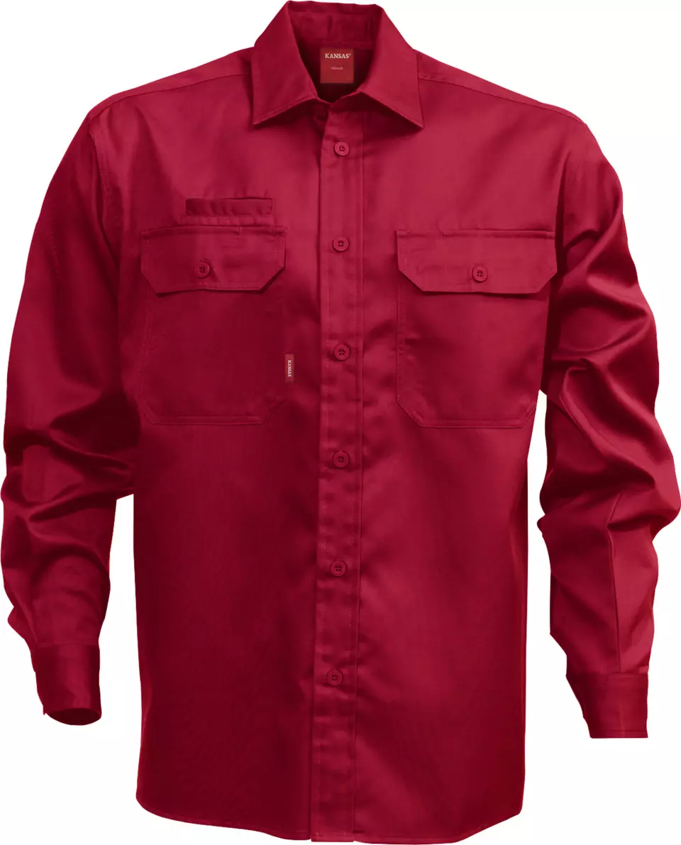 Fristads 100732-331, Cotton Long Sleeve Shirt 7386 BKS, image 1, gallery thumbnail