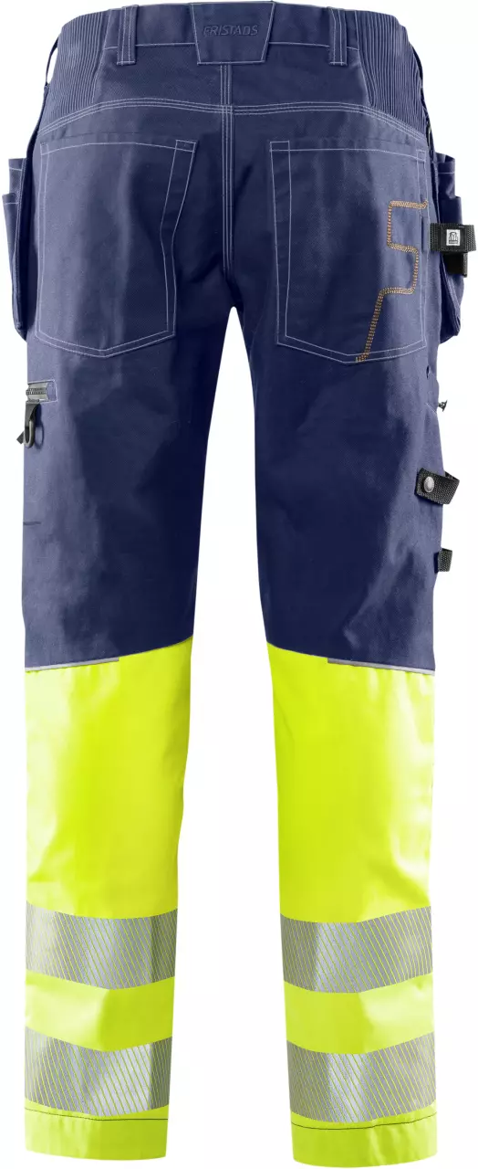 Fristads 132849-171, High Vis Craftsman Stretch Trousers Class 1 2608 FASG, image 2, gallery thumbnail