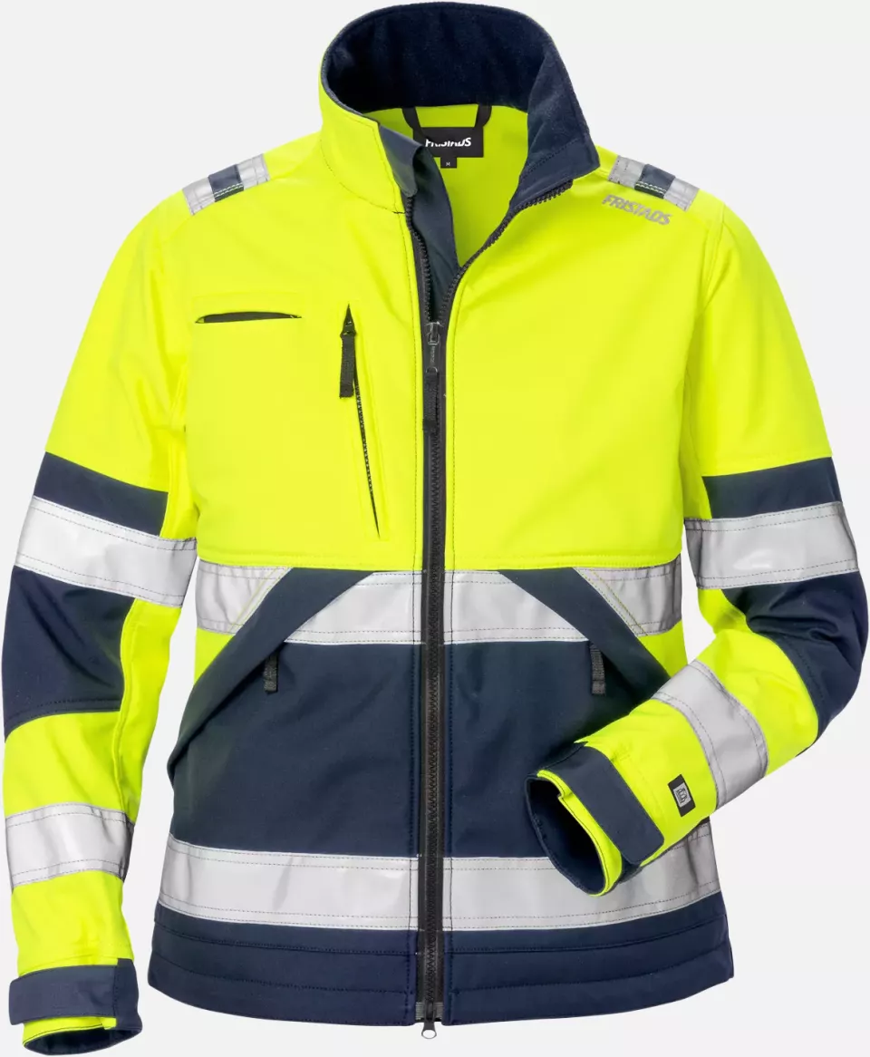Fristads 125023-171, High Vis Softshell Jacket Ladies Class 2 4183 WYH, image 1, gallery thumbnail