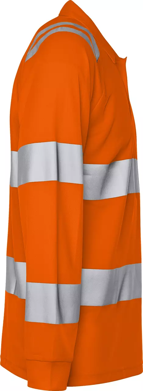 Fristads 301260-230, High Vis Long Sleeve Polo Shirt Class 3 7864 GPST, image 4, gallery thumbnail