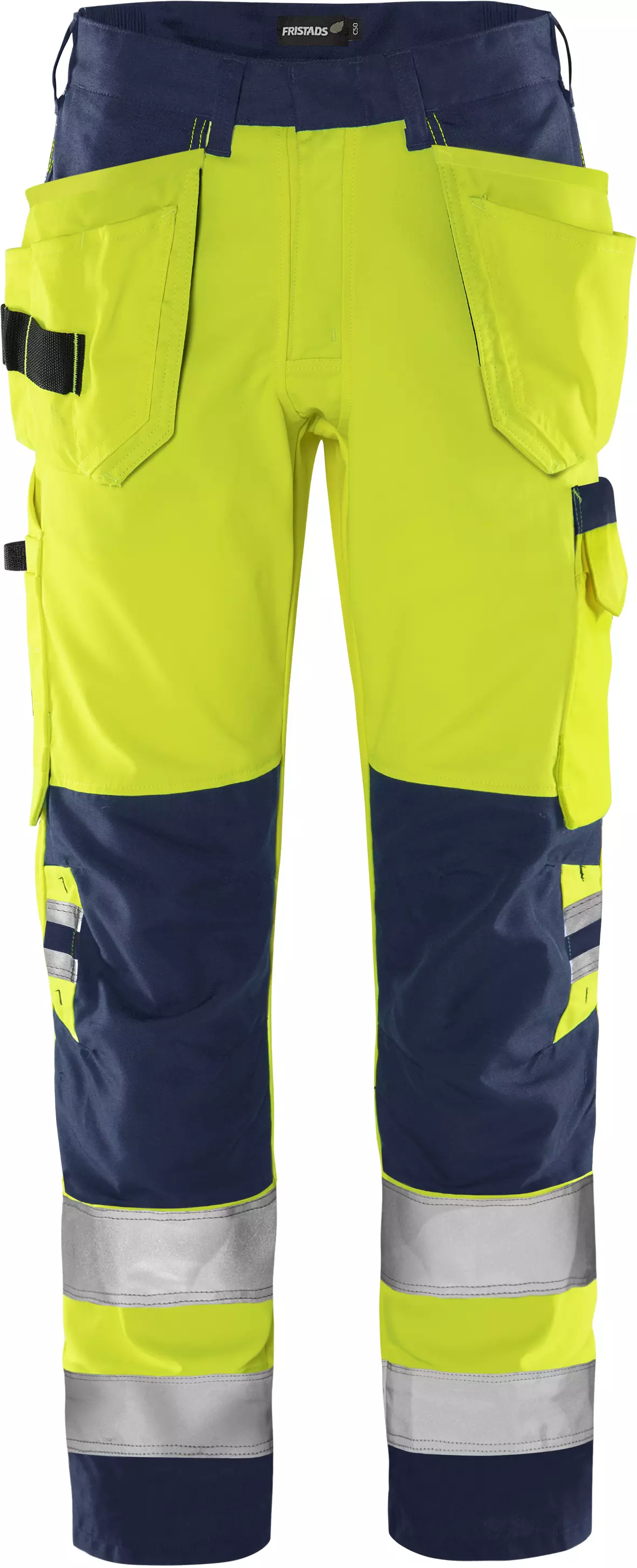 Fristads 131981-171, Green High Vis Craftsman Trousers Class 2 2641 GPLU