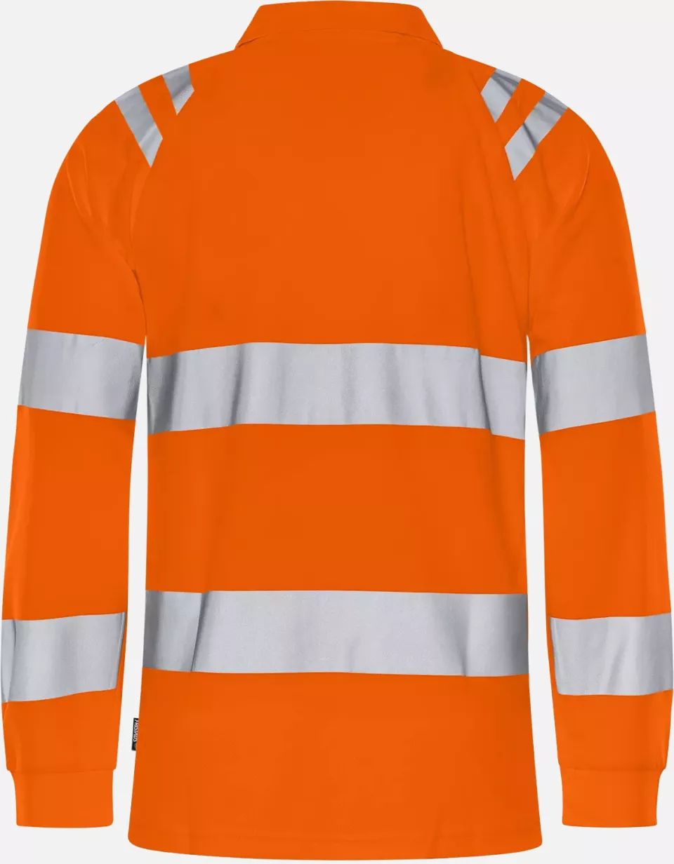 Fristads 301260-230, High Vis Long Sleeve Polo Shirt Class 3 7864 GPST, image 2, gallery thumbnail