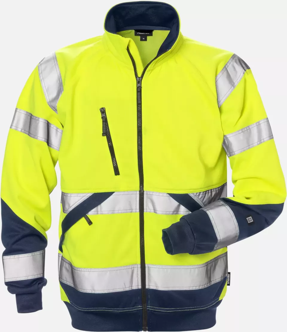 Fristads 126534-171, High Vis Sweat Jacket Class 3 7426 SHV, image 1, gallery thumbnail
