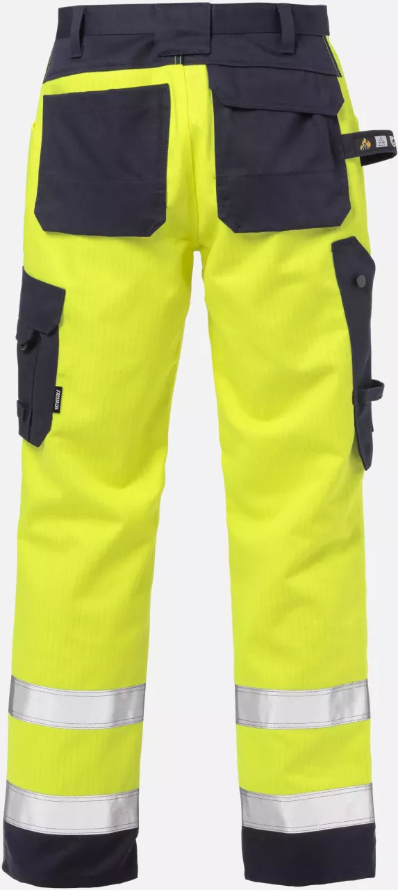 Fristads 125939-171, Flame High Vis Craftsman Trousers Class 2 2584 FLAM, image 2, gallery thumbnail
