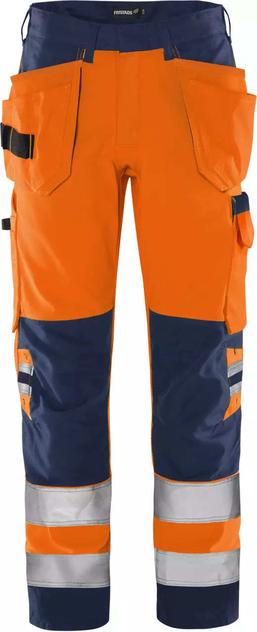Fristads 131981-271, Green High Vis Craftsman Trousers Class 2 2641 GPLU