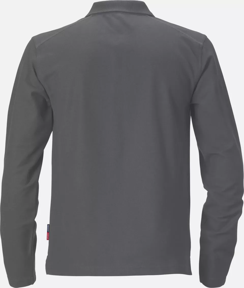 Fristads 100781-941, Long Sleeve Polo Shirt 7393 PM, image 2, gallery thumbnail