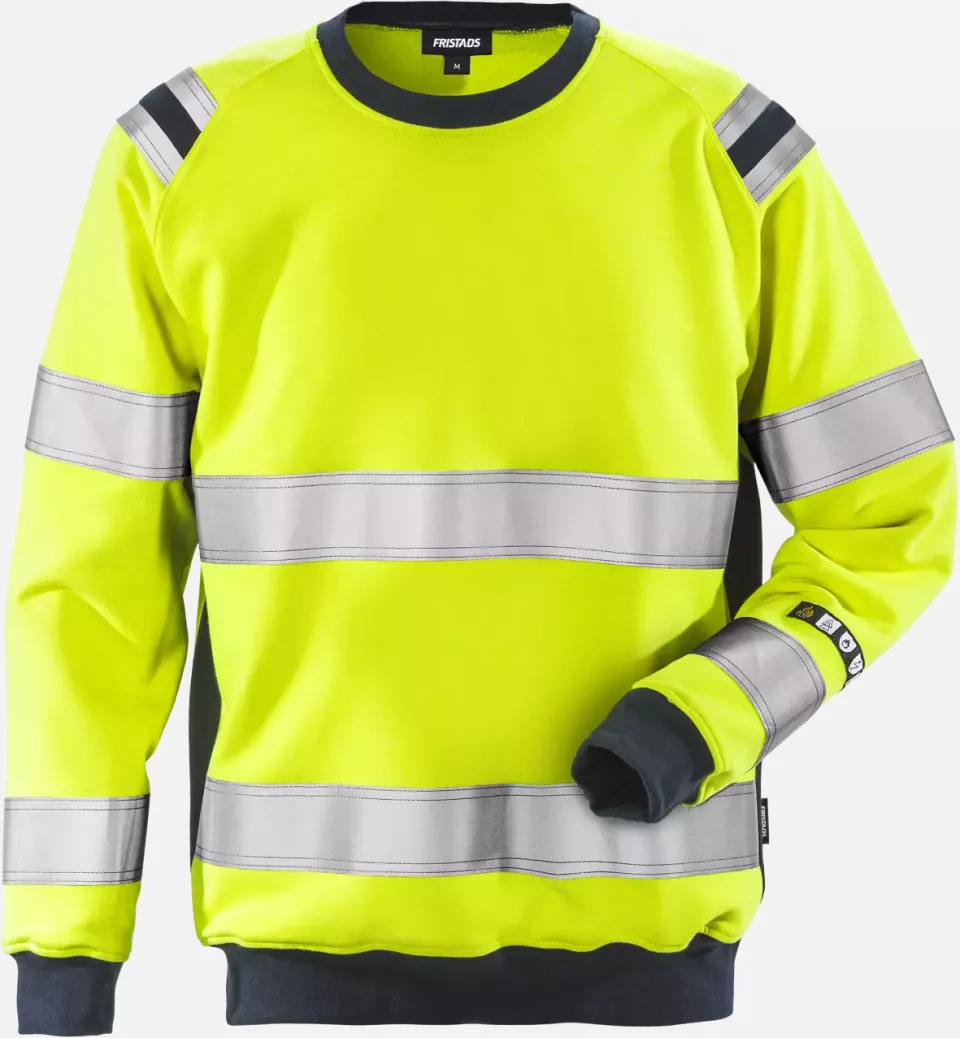 Fristads 109428-171, Flamestat High Vis Sweatshirt Klasse 3 7076 SFLH, image 1, gallery thumbnail