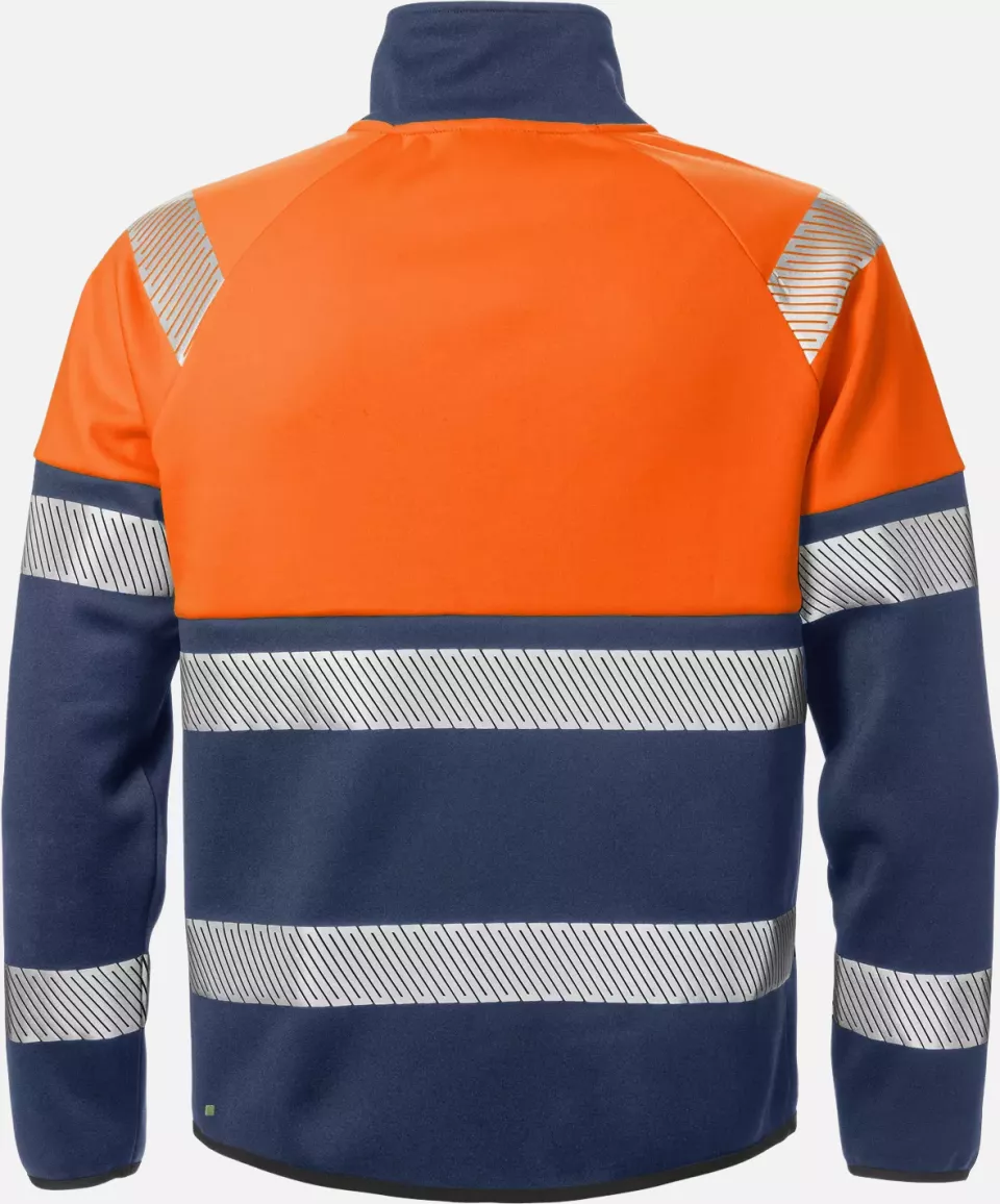 Fristads 129509-271, High Vis Sweat Jacket, Class 1 4517 SSL, image 2, gallery thumbnail