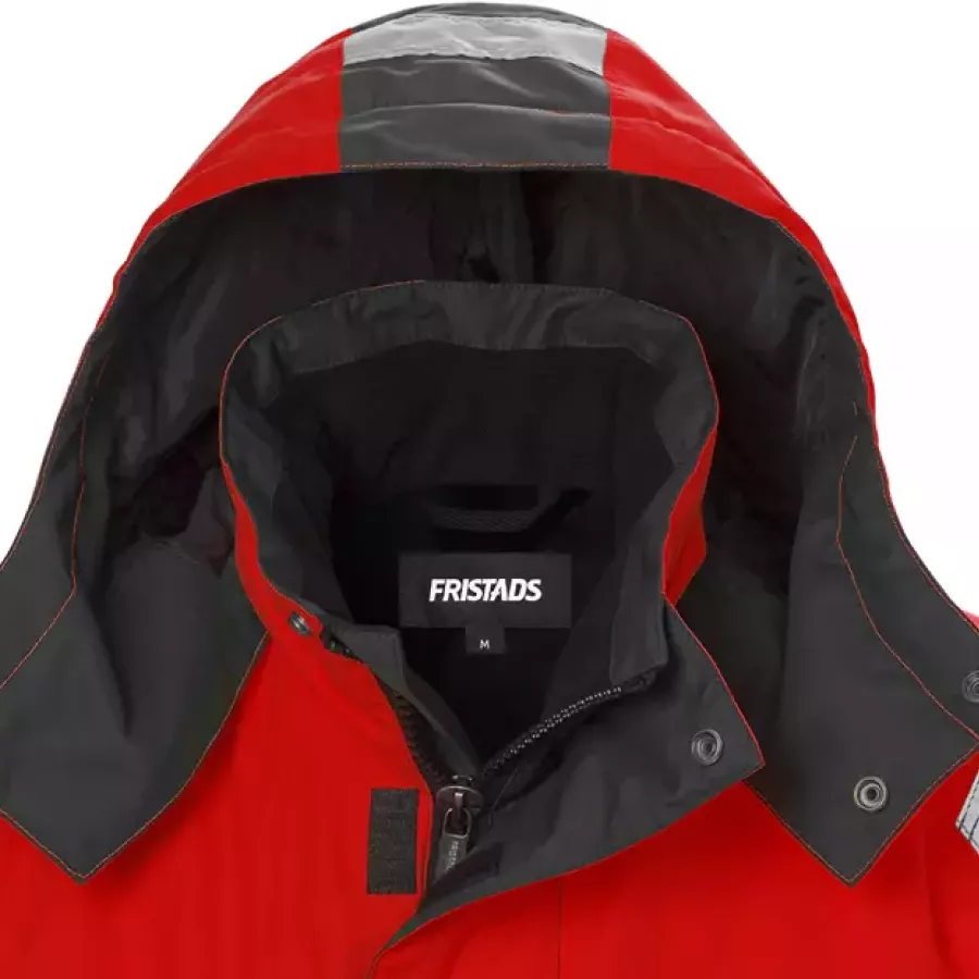 **Abnehmbare Kapuze** ermöglicht eine einfache Anpassung an wechselnde Wetter- und Arbeitsbedingungen.