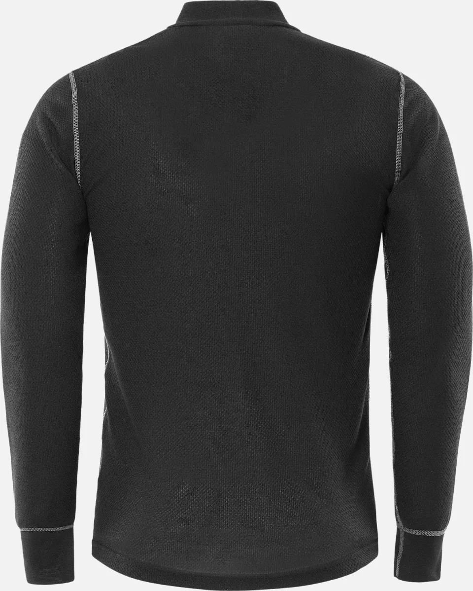 Fristads 127355-940, Zip T-Shirt Long Sleeve 789 OF, image 2, gallery thumbnail