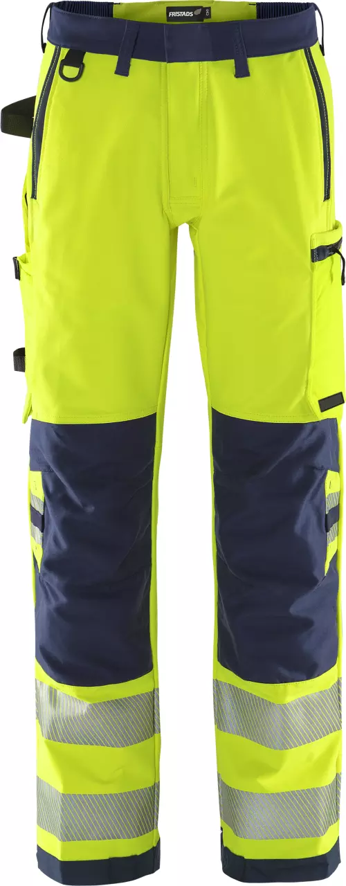 Fristads 134189-171, Green High Visibility Stretch Pants Class 2 2645 GSTP